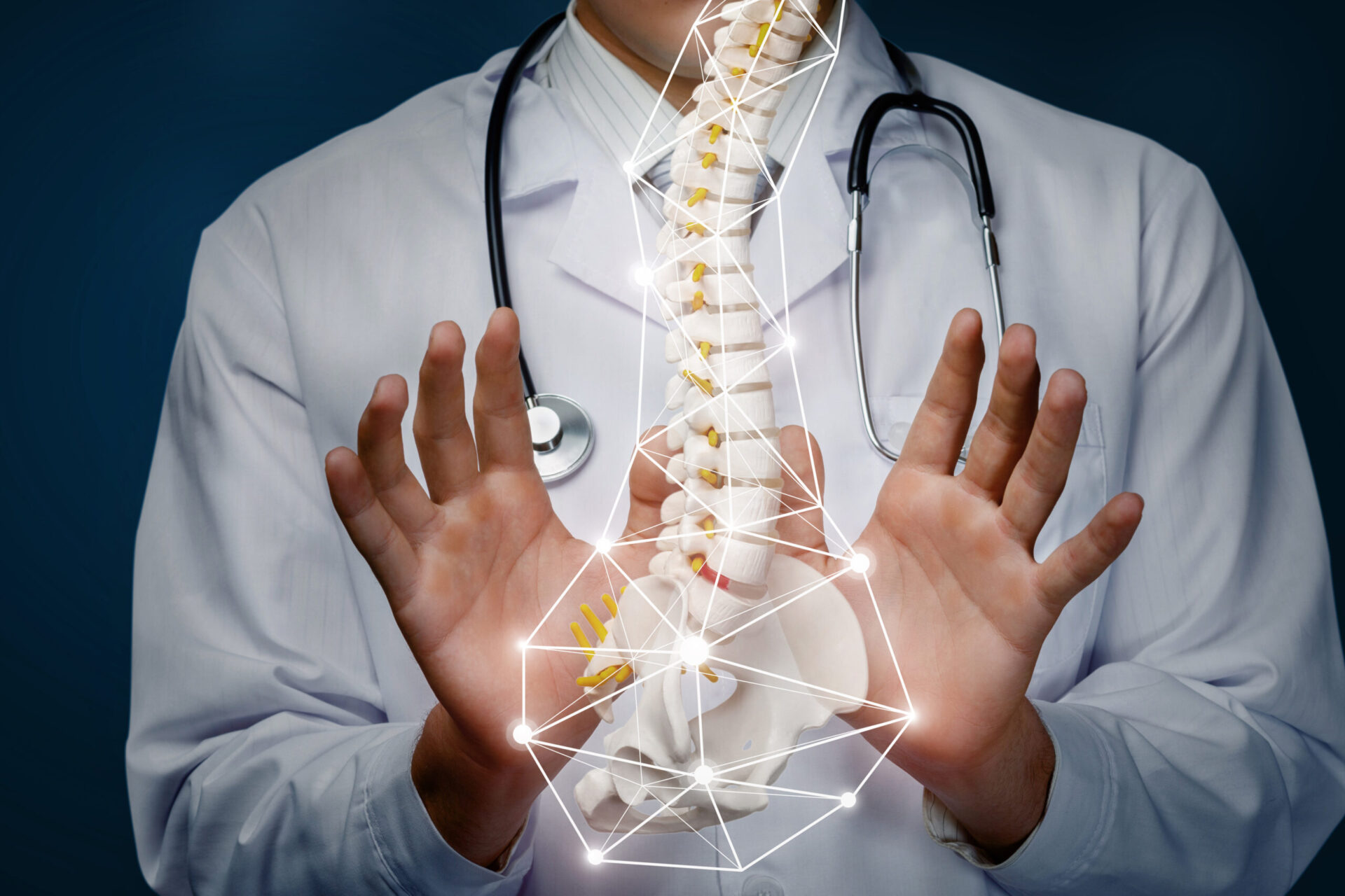 The concept of the treatment of the spine.