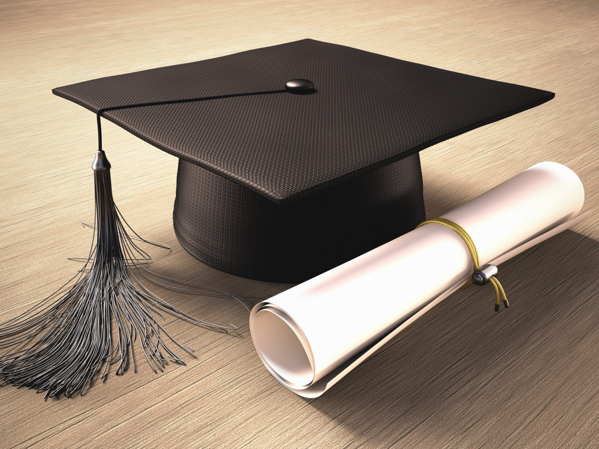 Graduation Day. Clipping path included.