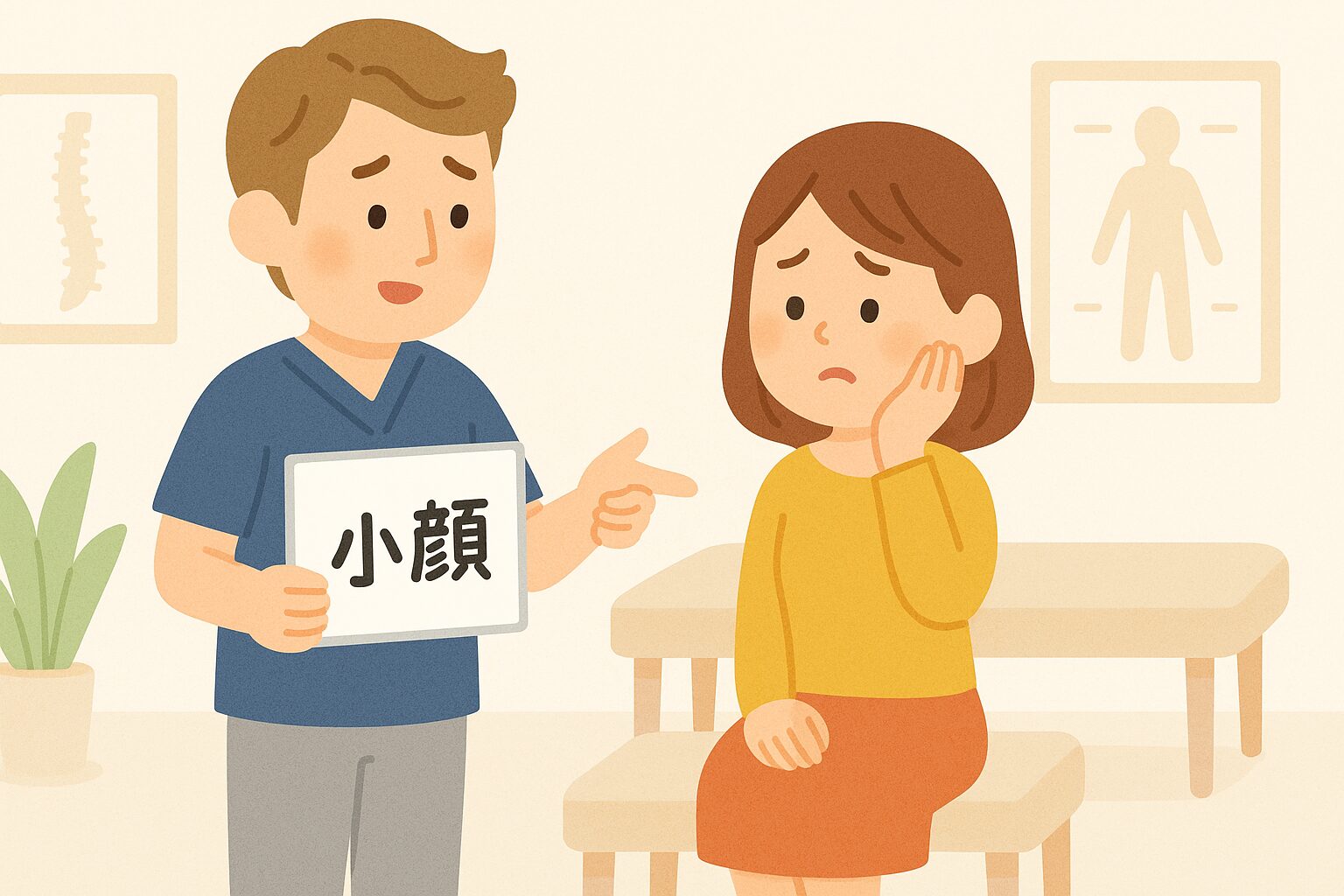 主線なしイラスト作るくんnote用096「小顔」」ChatGPT Image 2025年10月3日 14_34_27
